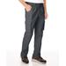 Blair Men's JohnBlairFlex Relaxed-Fit Side-Elastic Cargo Pants - Grey - 32 - Medium