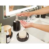iDesign Eco Vanity Ceramic Refillable Short Soap Dispenser Plastic in Black | 6.69 H x 3.42 W x 3.54 D in | Wayfair 28277