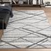 Light Gray Rectangle 4' x 6' Living Room Area Rug - Light Gray Rectangle 4' x 6' Area Rug - Wade Logan® Trellis Trellis Machine Washable Area Rug for Living Room Bedroom Dining Room Kitchen 72.0 x 48.0 x 0.08 in black/gray/whitePolyester | Wayfair