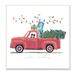 The Holiday Aisle® Cat Christmas Red Truck Winter Wishes Phrase Wood in Brown | 12 H x 12 W x 0.5 D in | Wayfair 3BB810D7DF3D47828527E86C4F024210