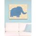 Indigo Safari Elephant Canvas Art Canvas, Wood in Blue | 36" H x 30" W x 1.5" D | Wayfair 98CAAF0BC18A426899671AB08850582F