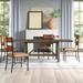 Trent Austin Design® Lympsham 84" Acacia Solid Wood Dining Table in Gray | 30 H x 84 W x 38 D in | Wayfair 55E8F001DEFC4D2FA4A97FB0C2E2DDB3