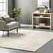 White 48 x 48 x 0.59 in Area Rug - Wade Logan® Loni Solid Machine Washable Shag Area Rug Polyester | 48 H x 48 W x 0.59 D in | Wayfair