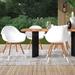 International Home Miami Eucalyptus Patio Dining Armchair Wood in Brown | 33 H x 24 W x 23 D in | Wayfair WF_4CHAM_ARM_LT