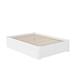 Harriet Bee Concorde Solid Wood Storage Platform Bed w/ Footboard & Under Bed Drawers Wood in White | 16 H x 55.75 W x 77 D in | Wayfair