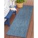 Blue/Navy 23 x 0.1 in Indoor/Outdoor Area Rug - Sand & Stable™ Saldanha Blue Indoor/Outdoor Area Rug | 23 W x 0.1 D in | Wayfair