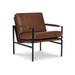 Signature Design by Ashley Puckman Mid Century Modern Leather Accent Chair - 29" W x 31.5" D x 34.25" H