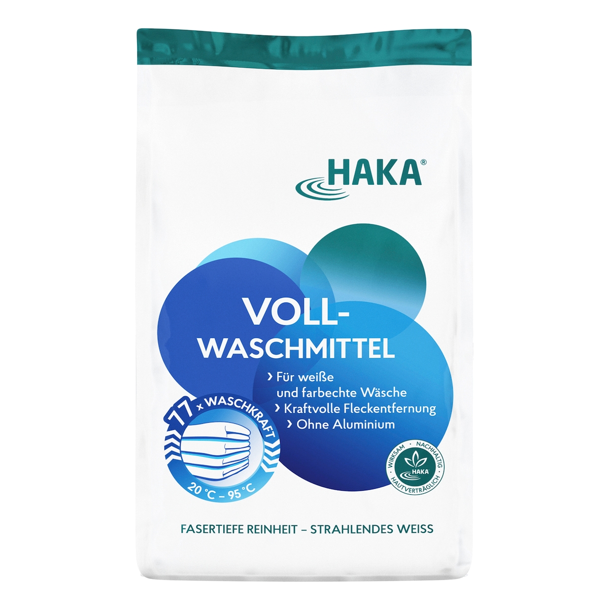 HAKA Vollwaschmittel 3kg Waschpulver Waschmittel weiße Wäsche Buntwäsche Image