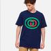 Gucci Shirts | Gucci Xs & Med Gg Oval Vintage Tee Unisex | Color: Blue/Red | Size: Various