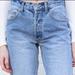 Brandy Melville Jeans | Brandy Melville Addison Button Fly Denim Jeans | Color: Blue | Size: Brandy Melville One-Size-Fits-All