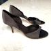 J. Crew Shoes | J Crew Brown Satin Open Toe Pumps. 8m | Color: Brown | Size: 8