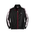 Men's Big & Tall FILA® Taped Logo Track Jacket by FILA in Black (Size 4XLT)