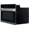 Hotpoint MP 776 IX H Built-in combination microwave oven and grill, defrost steam and crisp functions, 1600W, 40L capacity for pizzas, Stainless Steel