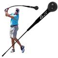 AXKAL Golf Swing Trainer Training Aid Warm-Up Strength Speed Stick Tempo Ball Practice Tool 40 Inches Black, Golf Club Equipment Aids On-Course Accessory Grip Strength Outdoor (40 Inches（102cm)-Black