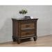 Canora Grey Wood Nightstand w/ 2 Drawers In Burnished Oak Wood in Brown | 28 H x 28 W x 15.5 D in | Wayfair 37F2CD08FCDB405F8A6709FA1325E0AB