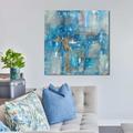 17 Stories Lapis Lazuli (Square) By Danhui Nai Print Canvas in Blue | 28 H x 28 W x 1.5 D in | Wayfair 80DAFD7E69AB4301AC3FAE47353F2E6D