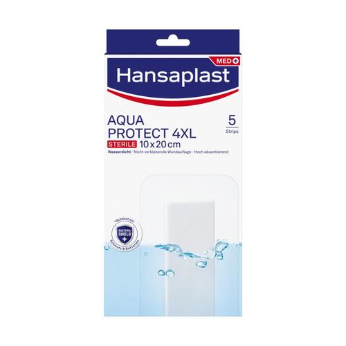 Hansaplast Aqua Protect Wundverb.steril 10x20 cm 5 St Pflaster