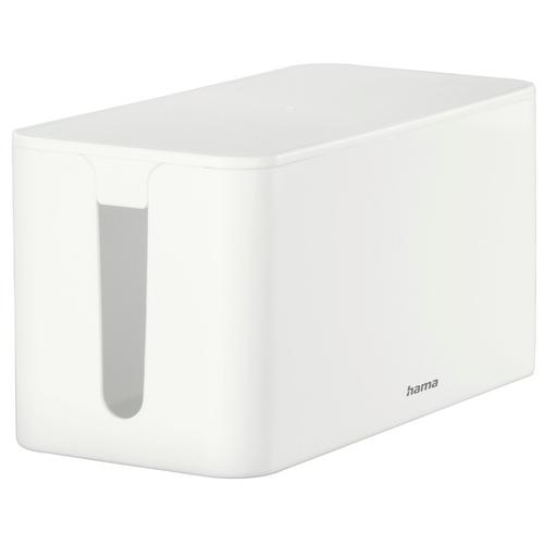"Hama Kabelbox ""Mini"", 23,5 x 11,5 x 12 cm, Weiß"