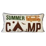 "Your Lifestyle by Donna Sharp Brown Bear Cabin ""Camp"" Decorative Pillow - American Heritage Textile Y20039"