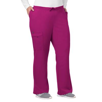 Plus Size Women's Jockey Scrubs Women's Favorite Fit Pant by Jockey Encompass Scrubs in Plum Berry (Size MP(10P-12P))