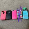 Pink Victoria's Secret Cell Phones & Accessories | Bundle 3 Pcs Iphone 5 / 5s Otterbox Vs Pink Iwave Phone Case Euc | Color: Blue/Pink | Size: Os