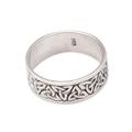Celtic Knot,'Men's Handmade Sterling Silver Band Ring'