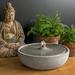 Campania International Concrete Ripple Fountain | 5.5 H x 14.25 W x 14.25 D in | Wayfair FT-373-NA