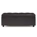 Simpli Home Hamilton Lift Top Rectangular Storage Ottoman Faux Leather in Black | 16 H x 44.1 W x 20.1 D in | Wayfair AXCOT-239LT-BL