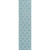 Blue 24 x 0.13 in Area Rug - Winston Porter Bartonsville Power Loom Aquamarine Indoor/Outdoor Area Rug Polypropylene | 24 W x 0.13 D in | Wayfair