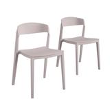 CosmoLiving by Cosmopolitan Outdoor/ Indoor Stacking Resin Chair with Ribbon Back (2-pack)