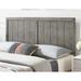 Widman Country Style King Size Grey Wooden Headboard