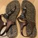 American Eagle Outfitters Shoes | Leopard Print Sandals | Color: Black/Brown | Size: 7