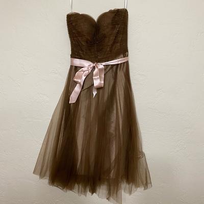 Disney Dresses | Disney Fairy Tale Weddings Bridesmaid Dress - Kirstie Kelly - Prom Dress | Color: Brown/Cream | Size: 2