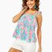 Lilly Pulitzer Tops | New Lilly Pulitzer Benita Top Multi Tropical Punch Large | Color: Blue/Pink | Size: L