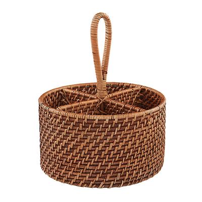Piper Woven Utensil Caddy - Antique Walnut - Ballard Designs