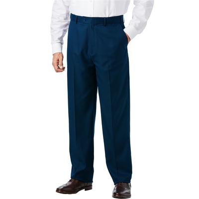 Men's Big & Tall KS Signature Easy Movement® Plain Front Expandable Suit Separate Dress Pants by KS Signature in Navy (Size 60 40)