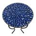 Lori Mosaic Folding Side Table by Saint Birch in Dark Blue