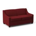 Edgecombe Furniture Phillips 68" Recessed Arm Sofa Bed w/ Reversible Cushions Polyester in Red | 34.5 H x 68 W x 36 D in | Wayfair 21958PDORCHE01