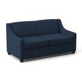 Edgecombe Furniture Phillips 68" Recessed Arm Sofa Bed w/ Reversible Cushions Other Performance Fabrics in Indigo/Pink | Wayfair 21958PARCADM04