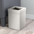 Gatco Elevate Stainless Steel 3.18 Gallon Rectangle Waste Basket Open Removable Lid Stainless Steel in Gray | 11.25 H x 11 W x 6.25 D in | Wayfair