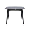 Table à manger extensible carrée en bois noir L90-130 cm nordeco - Noir