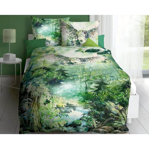 Kaeppel Designer Bettwäsche »Mystic Forest« 157/603 grün 135×200 cm / 80×80 cm