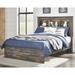 Drystan Rustic Brown Bookcase Bed