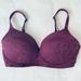 Victoria's Secret Intimates & Sleepwear | 34d Bra Vs No Wire Bra Convertible 34 D Lace Victoria’s Secret Burgandy Wine | Color: Purple/Red | Size: 34d