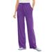 Plus Size Women's Sport Knit Straight Leg Pant by Woman Within in Purple Orchid (Size 4X)