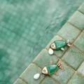 Anthropologie Jewelry | Green Fish Earrings | Color: Green | Size: Os