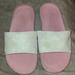 Nike Shoes | Girls Nike Slides Size 4y | Color: Pink/White | Size: 4g