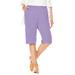 Plus Size Women's 7-Day Knit Bermuda Shorts by Woman Within in Soft Iris (Size 2X)