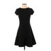 Gap Casual Dress - A-Line: Black Print Dresses - Women's Size 2