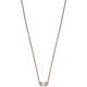 Emporio Armani Necklace for Women , Total length: 40cm+ 5cm adjustable chain Size rondel: 12x10x2mm Rose Gold Stainless Steel Necklace, EGS2828221